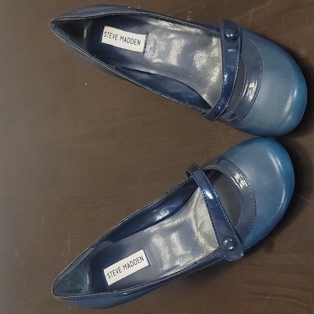 Steve Madden Blue Heels